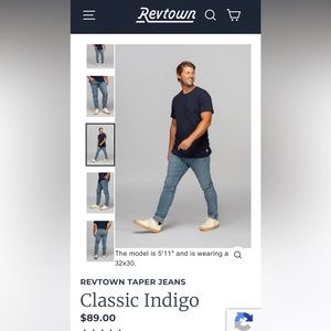 Revtown tapered jeans